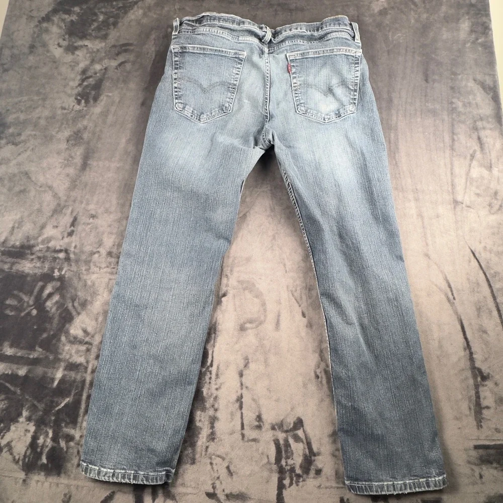Levi's Jeans Mens 34x28 Blue WaterLess Straight Leg Denim 2408